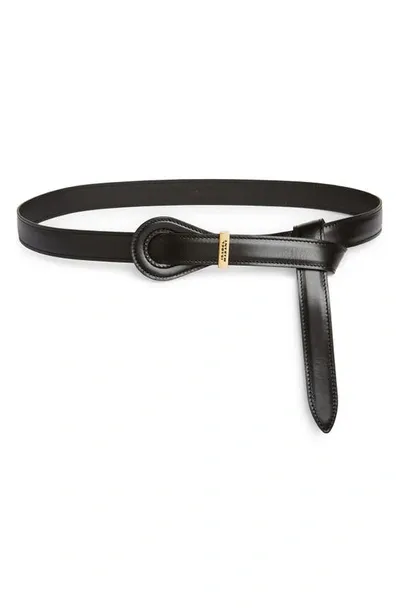 Isabel Marant Brindi Leather Belt In Black