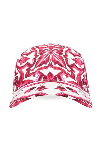 Dolce & Gabbana Majolica Print Baseball Cap In Multi