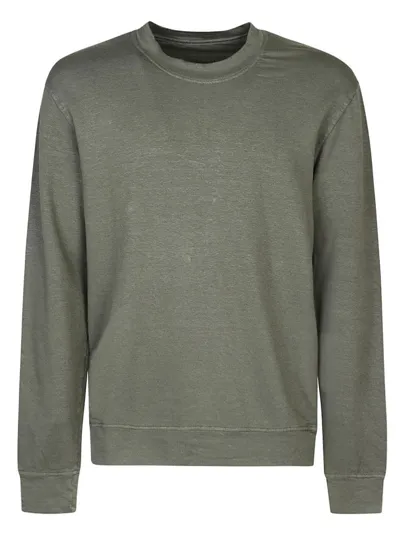 Original Vintage Cotton Blend Linen Sweatshirt In Green