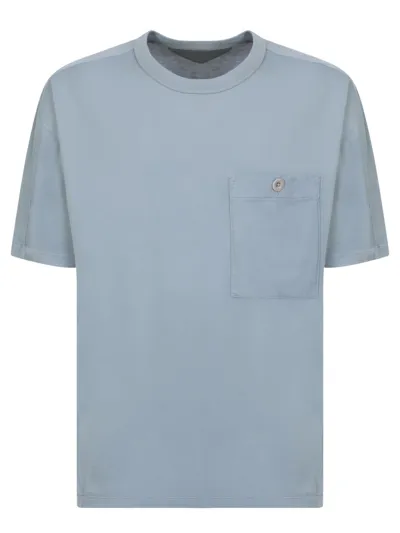 Ten C Chest Patch Pocket Light Blue T-shirt