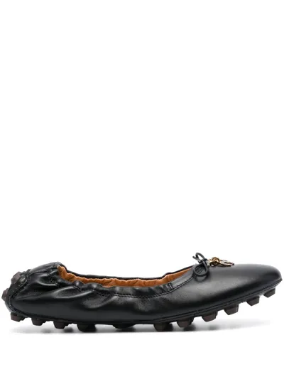 Tod's Gommino Ballerina Shoes In Black