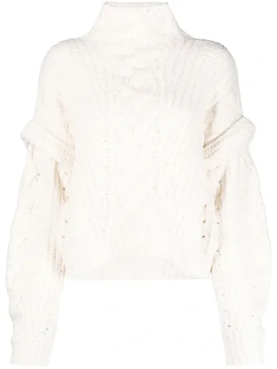 Iro Paris Espelia High-neck Sweater In Beige