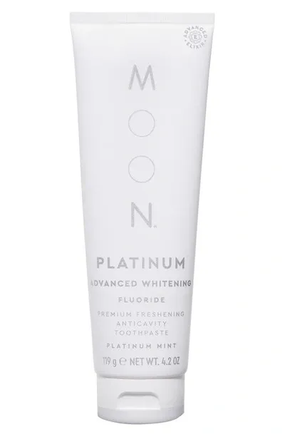 Moon Platinum Advanced Teeth Whitening Fluoride Toothpaste In Ivory