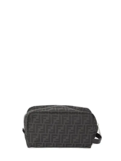 Fendi Ff Toiletry Case In Black