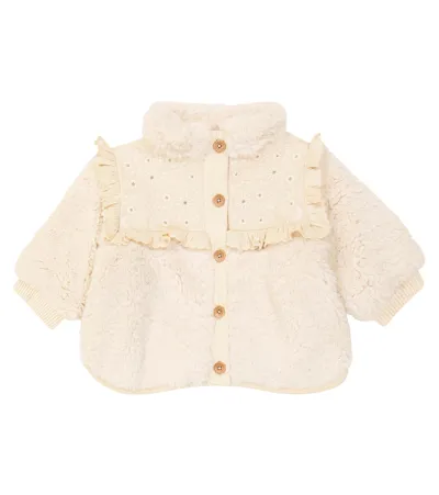 Louise Misha Baby Rosanna Faux Fur Jacket In White