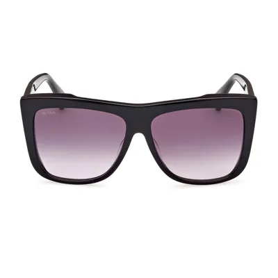 Max Mara Square Frame Sunglasses In Black