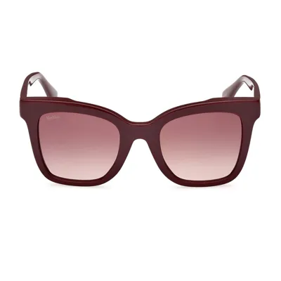 Max Mara Square Frame Sunglasses In Red