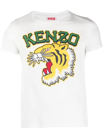 Kenzo Tiger Varsity Jungle T-shirt Off White Female