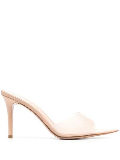 Gianvito Rossi Neutral Elle 85 Mules In Neutrals