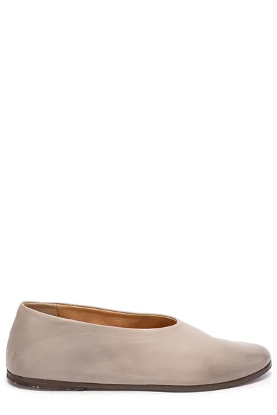 Marsèll Coltellaccio Ballerina Flat Shoes In Beige