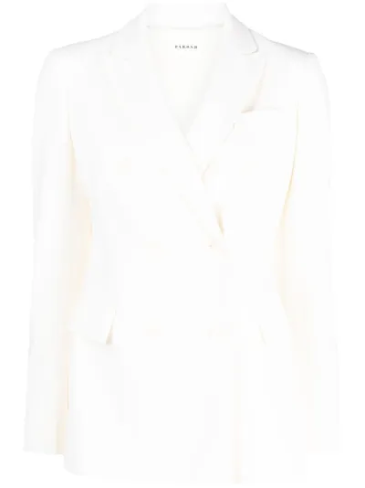 P.a.r.o.s.h Virgin Wool-blend Single-breasted Blazer In White