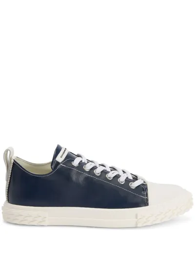 Giuseppe Zanotti Frankie Low-top Sneakers In Blue