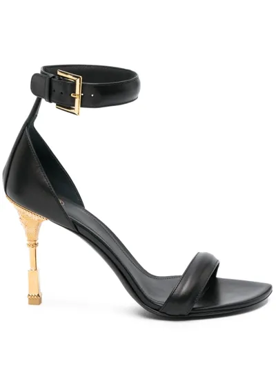 Balmain Moneta Sandals In Black