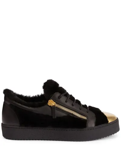 Giuseppe Zanotti Frankie Winter Low-top Sneakers In Black