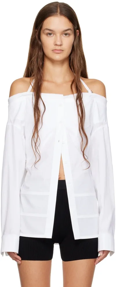 Jacquemus La Chemise Peplo Off In White