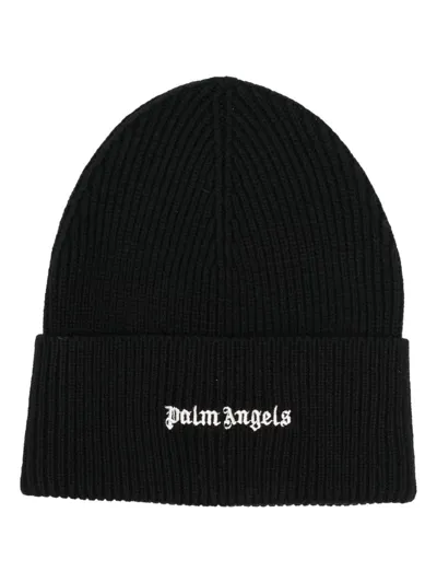 Palm Angels Beanie Hat In Black