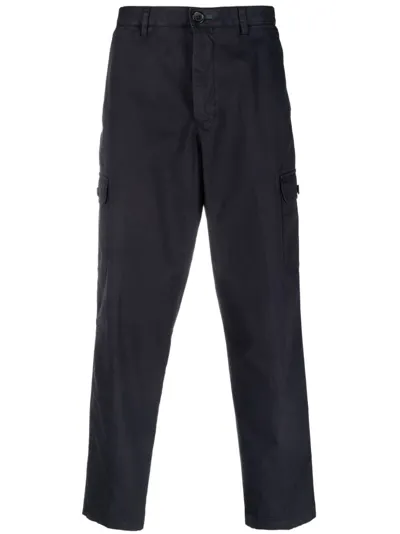 Ps By Paul Smith Straight Leg Cargo Trousers In Blue