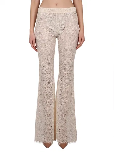 Dsquared2 Pants With Embroidery In Powder