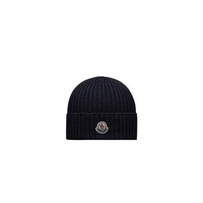 Moncler Wool Beanie Blue