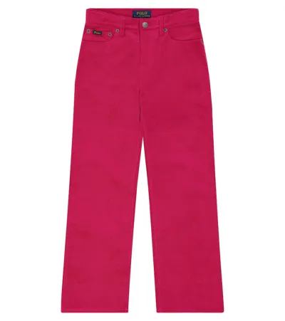 Polo Ralph Lauren Kids' Cotton Pants In Pink