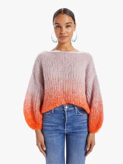 Maiami Gradient Fade Big Sweater /rose (also In Xs, S/m, M/l) In Orange