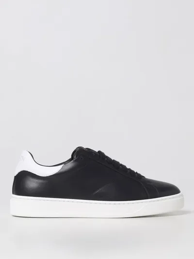 Lanvin Black Ddb0 Leather Sneakers