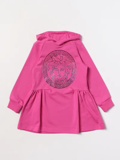 Young Versace Dress  Kids Color Fuchsia