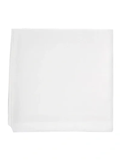 Max Mara Logo Detail Scarf In White