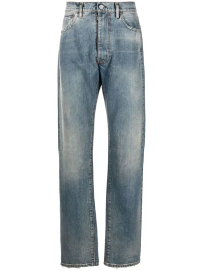 Maison Margiela Low-rise Straight-leg Jeans In Blue