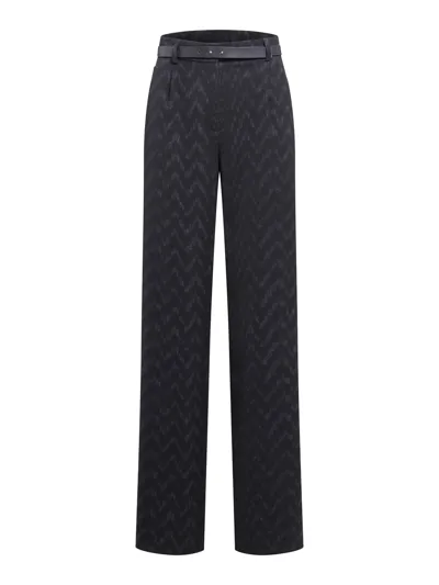 Giorgio Armani Trouser In Blue