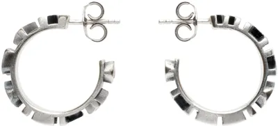 Mm6 Maison Margiela Silver Brunito Earrings In 953 Brunito