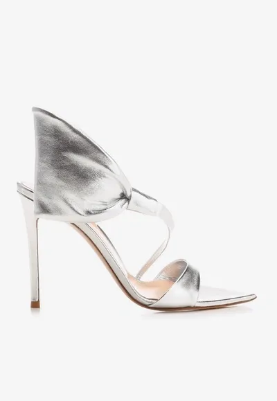 Gianvito Rossi Dositea 105mm Sandals In Silver