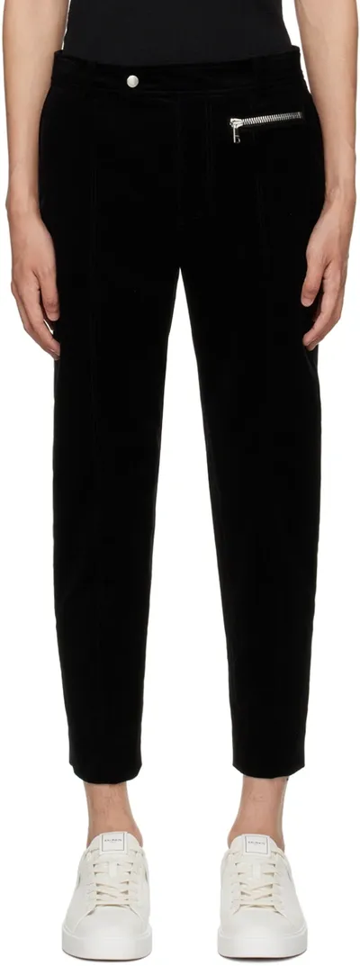 Balmain Black Paneled Trousers