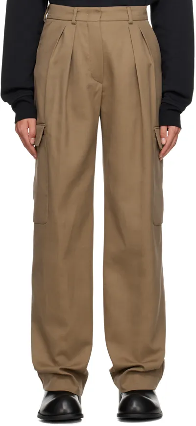 Sportmax Beige Barnaba Trousers In 001 Beige