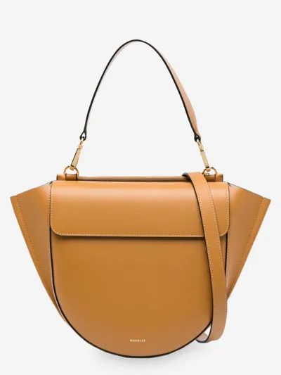 Wandler Leather Shoulder Bag In Orange