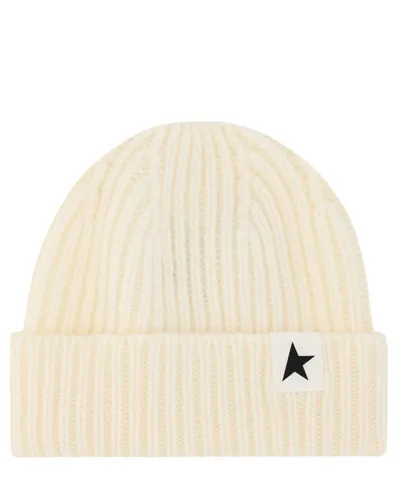 Golden Goose Beanie In White