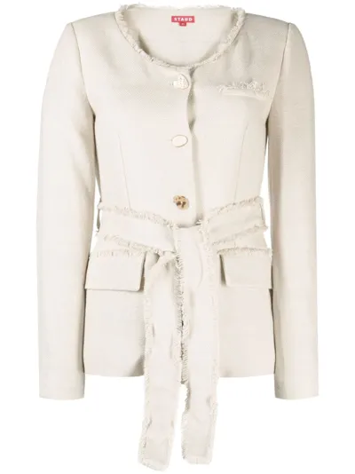 Staud Charles Blazer In White