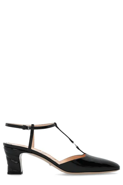 Gucci Double G Slingback Pumps In Black