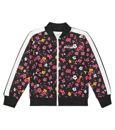 Palm Angels Kids' Floral Track Jacket In Multicoloured