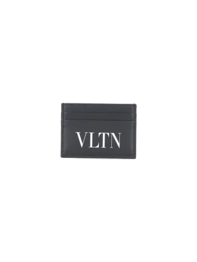 Valentino Garavani "vltn" Card Holder In Black