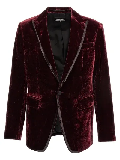 Dsquared2 L.a. Jackets Bordeaux In Deep Purple