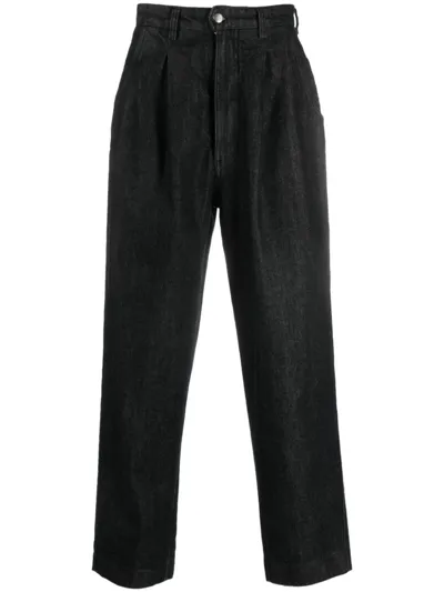 Société Anonyme Modern Boy Pleated Jeans In Black