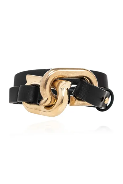 Ferragamo Salvatore  New Gancini Bracelet In Black