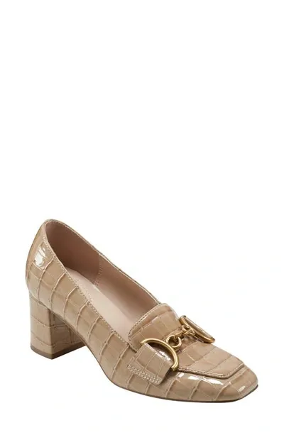 Bandolino Lucien Block Heel Pump In Taupe