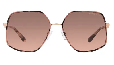 Michael Kors Woman Sunglass Mk1127j Empire Butterfly In Brown Pink Gradient