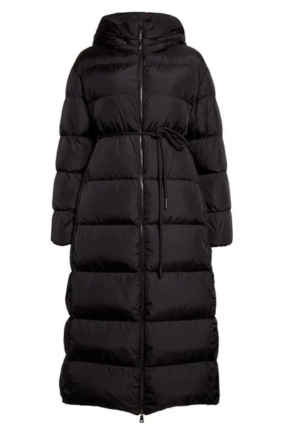 Moncler Bondree Padded Hooded Coat In Black