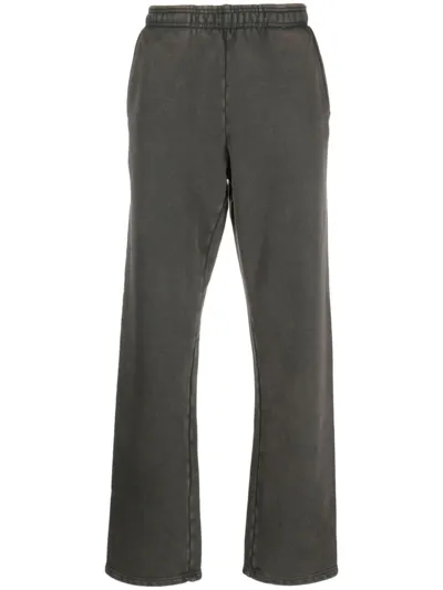 Entire Studios Wide-leg Organic Cotton Track Pants In Black