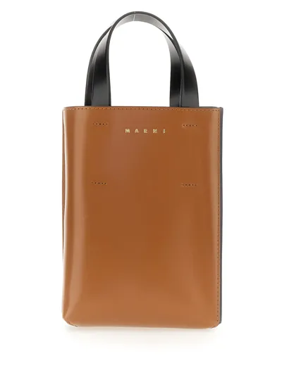 Marni Mini Museum Bag In Brown