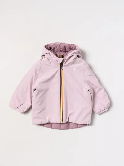 K-way Jacket  Kids In Baby Pink