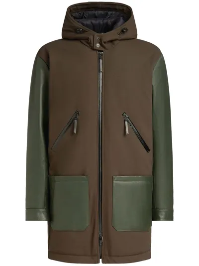 Giuseppe Zanotti Waylen Hooded Jacket In Green